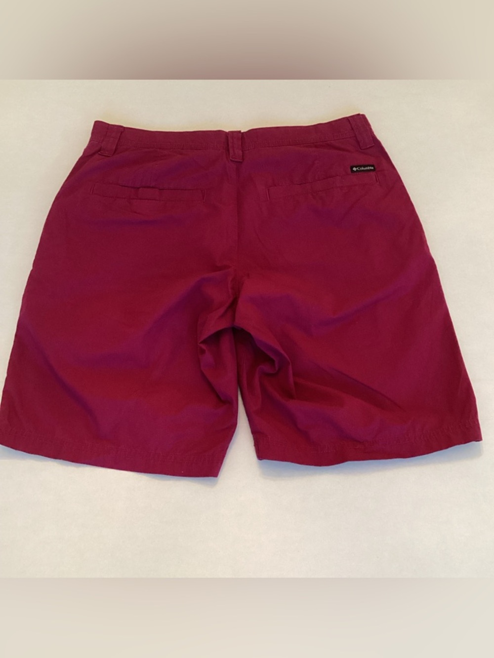 Columbia Men’s Red Chino Shorts 10” Inseam Cotton Flat Front - Picture 2 of 8